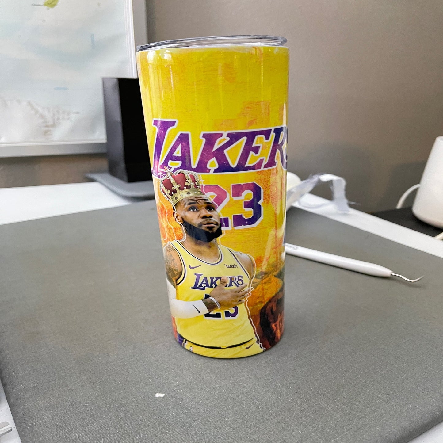 Lakers Lebron Custom Tumbler