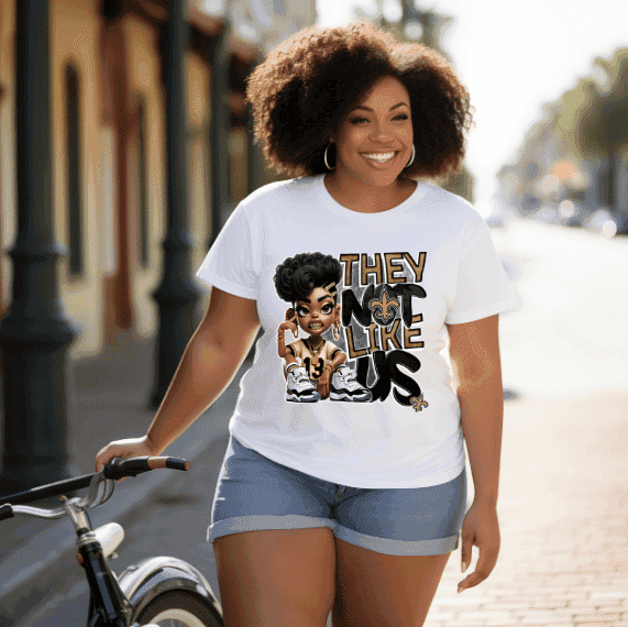 They Not Like Us Saints T-Shirt (Womens)